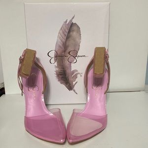 Jessica Simpson Pierre Lucite Heels